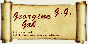 Georgina Gak vizit kartica